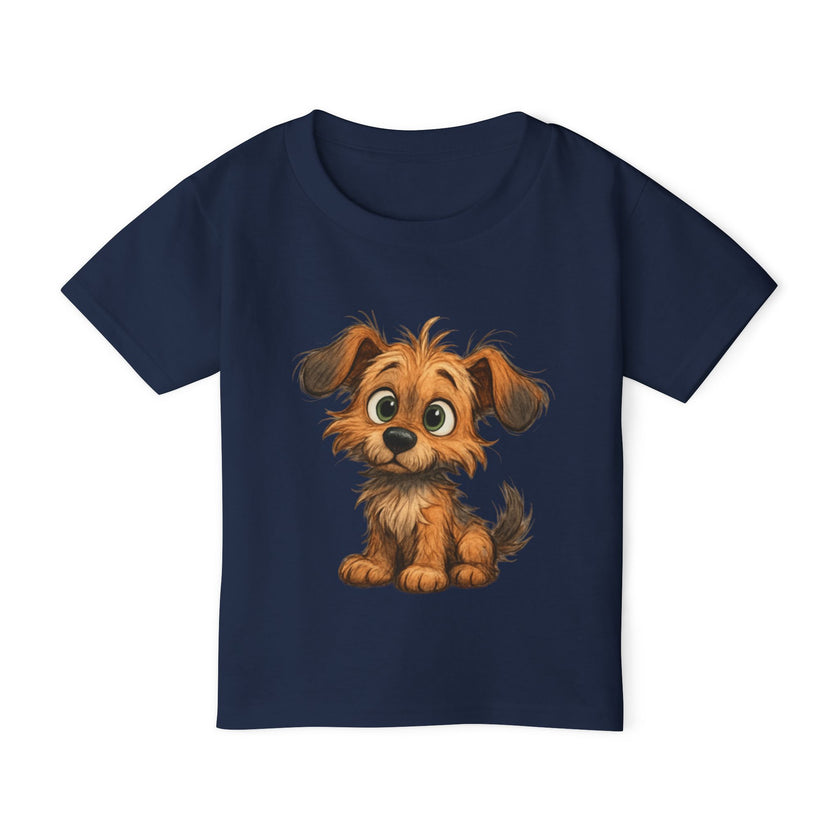 Cute Dog Design Toddler T-Shirt, Perfect for Gifts, Birthdays, Playdates, Animal Lovers, Casual Wear, Kids Clothing