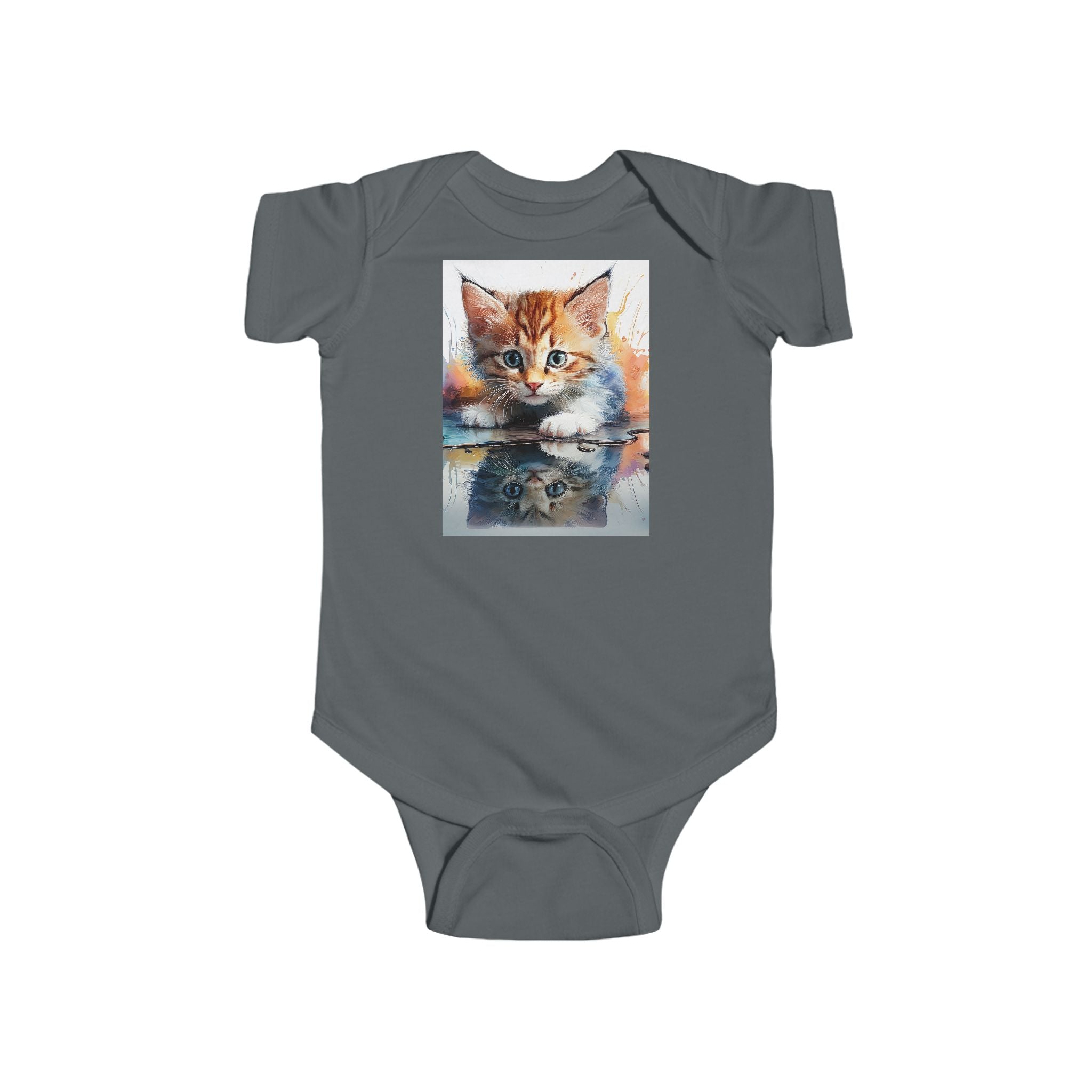 Cute Cat Art Infant Bodysuit - Adorable Baby Clothes for Animal Lovers