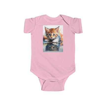 Cute Cat Art Infant Bodysuit - Adorable Baby Clothes for Animal Lovers