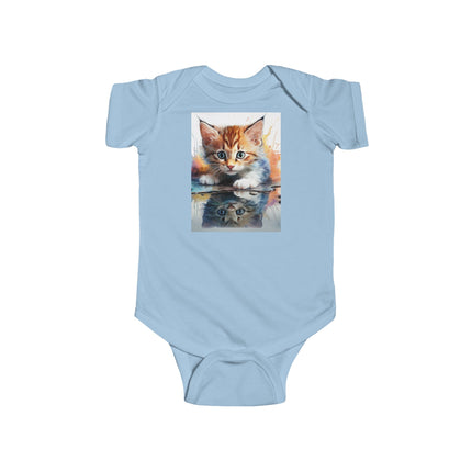 Cute Cat Art Infant Bodysuit - Adorable Baby Clothes for Animal Lovers