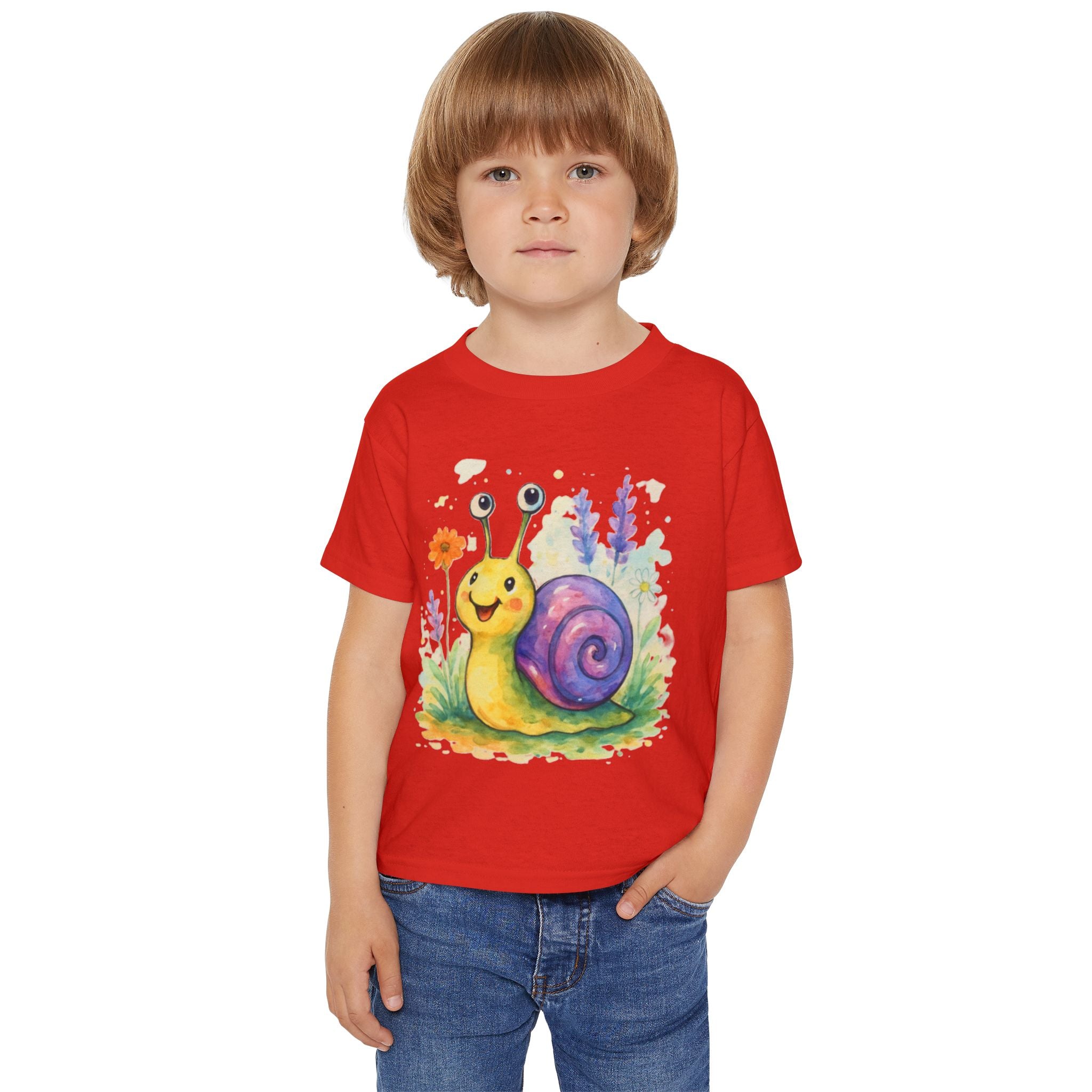 Cute Snail Toddler T-Shirt, Kids Apparel, Baby Shower Gift, Garden Party Outfit, Playful Shirt