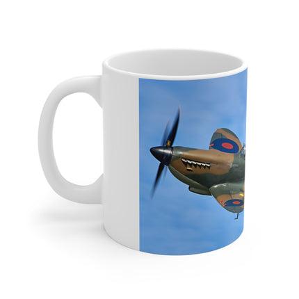 Spitfire Airplane Mug, Aviation Enthusiast Gift, Pilot Coffee Cup, Retro Flight Decor, Unique Pilot Mug