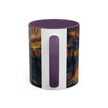 Delightful Vintage-Inspired Cityscape Accent Coffee Mug - 11oz & 15oz perfect for urban art lovers.