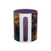 Delightful Vintage-Inspired Cityscape Accent Coffee Mug - 11oz & 15oz perfect for urban art lovers.