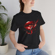 Red Lip Design Unisex Jersey Tee | Casual Wear, Trendy Shirt, Gift for Her, Summer Style, Statement Top