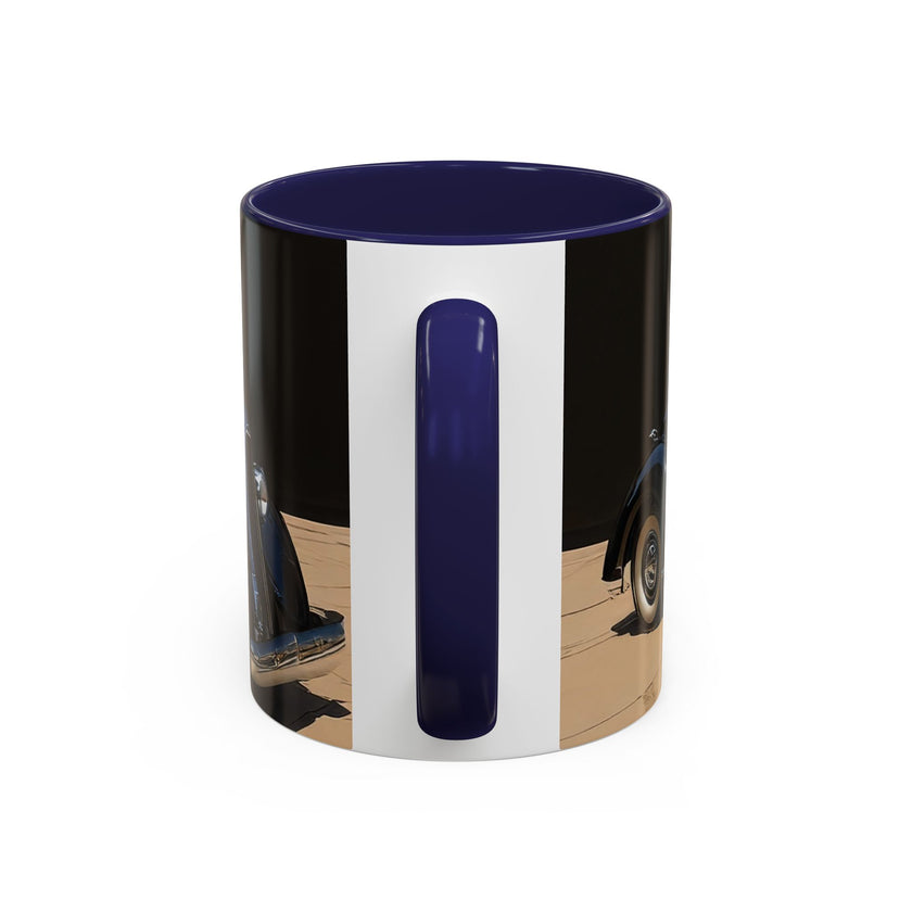 Vintage Glamour Coffee Mug, Vibrant Accent Coffee Mug