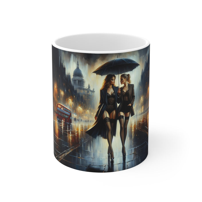 Attractive Women, Vintage Glamour  Mug,  Enthusiast Gift, Coffee Cup, Retro, Unique  Mug, Glamour, Retro, Woman, Dress