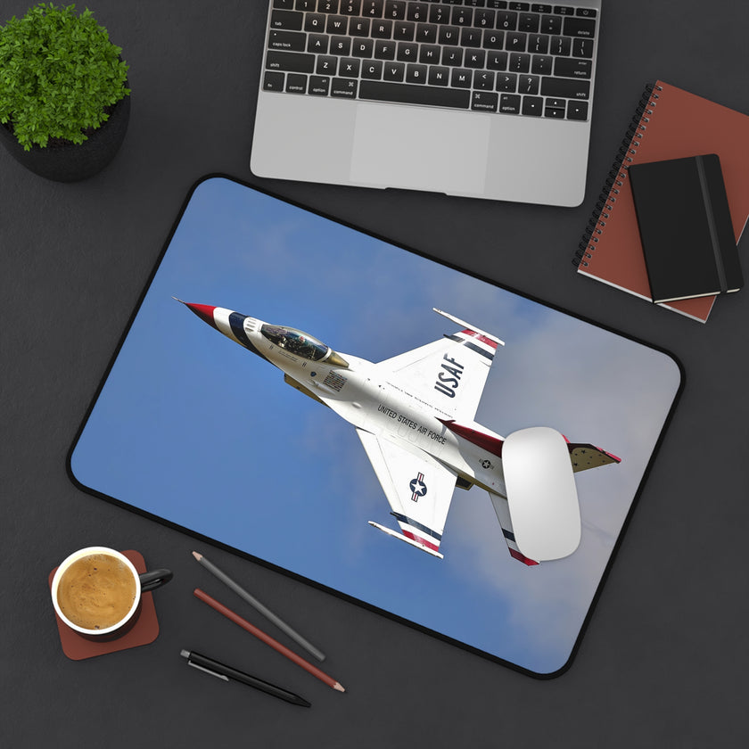 Thunderbirds Desk Mat | Pilot Gift, Office Decor, Gaming Mat, Home Office Accessories, Aviation Theme, Thunderbirds, USAF America, Jet, F-16 Fighting Falcon