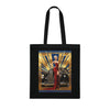 Vintage Glamour Cotton Tote Bag , Artistic Tote Bag