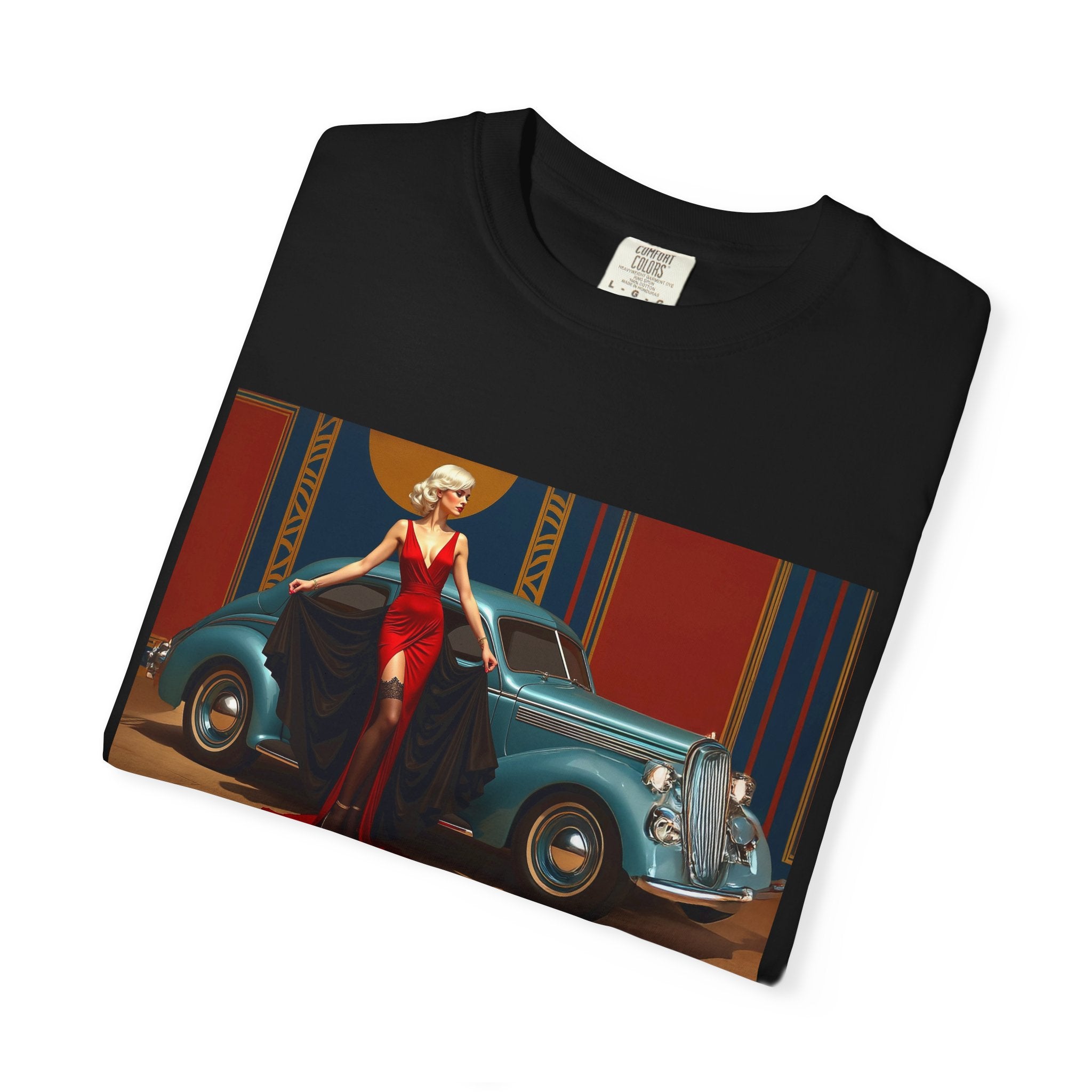 Retro Glamour T-Shirt, Retro Fashion Tee, Stylish Casual Wear, Gift for Him, Trendy T-Shirt for Events