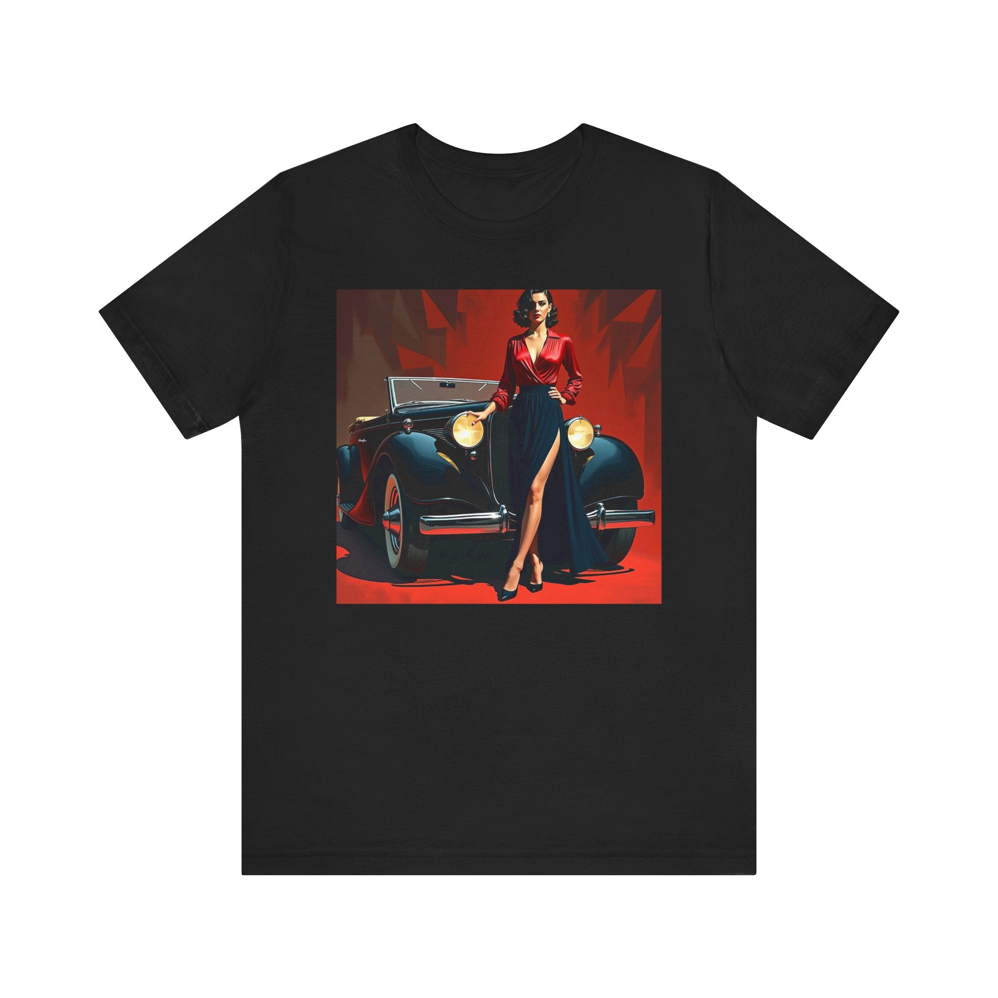 Retro Glamour Classic Tee For Him, Vintage Car Shirt, Fashion Tee for Car Lovers, Unisex Graphic Shirt, Perfect Gift for Retro Enthusiasts