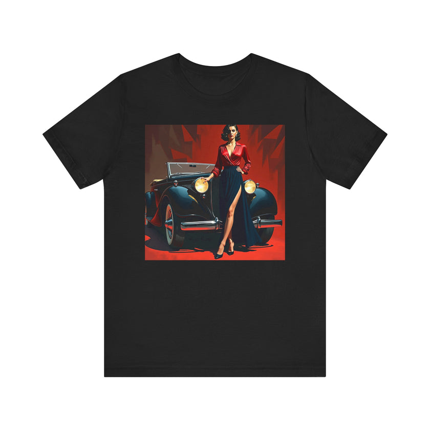 Retro Glamour Classic Tee For Him, Vintage Car Shirt, Fashion Tee for Car Lovers, Unisex Graphic Shirt, Perfect Gift for Retro Enthusiasts