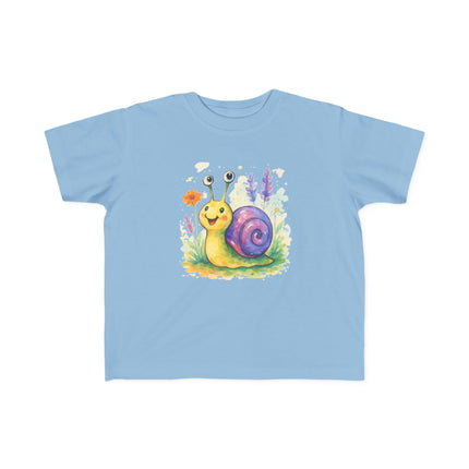 Cute Snail Toddler T-Shirt - Fun & Colorful Jersey Tee for Kids