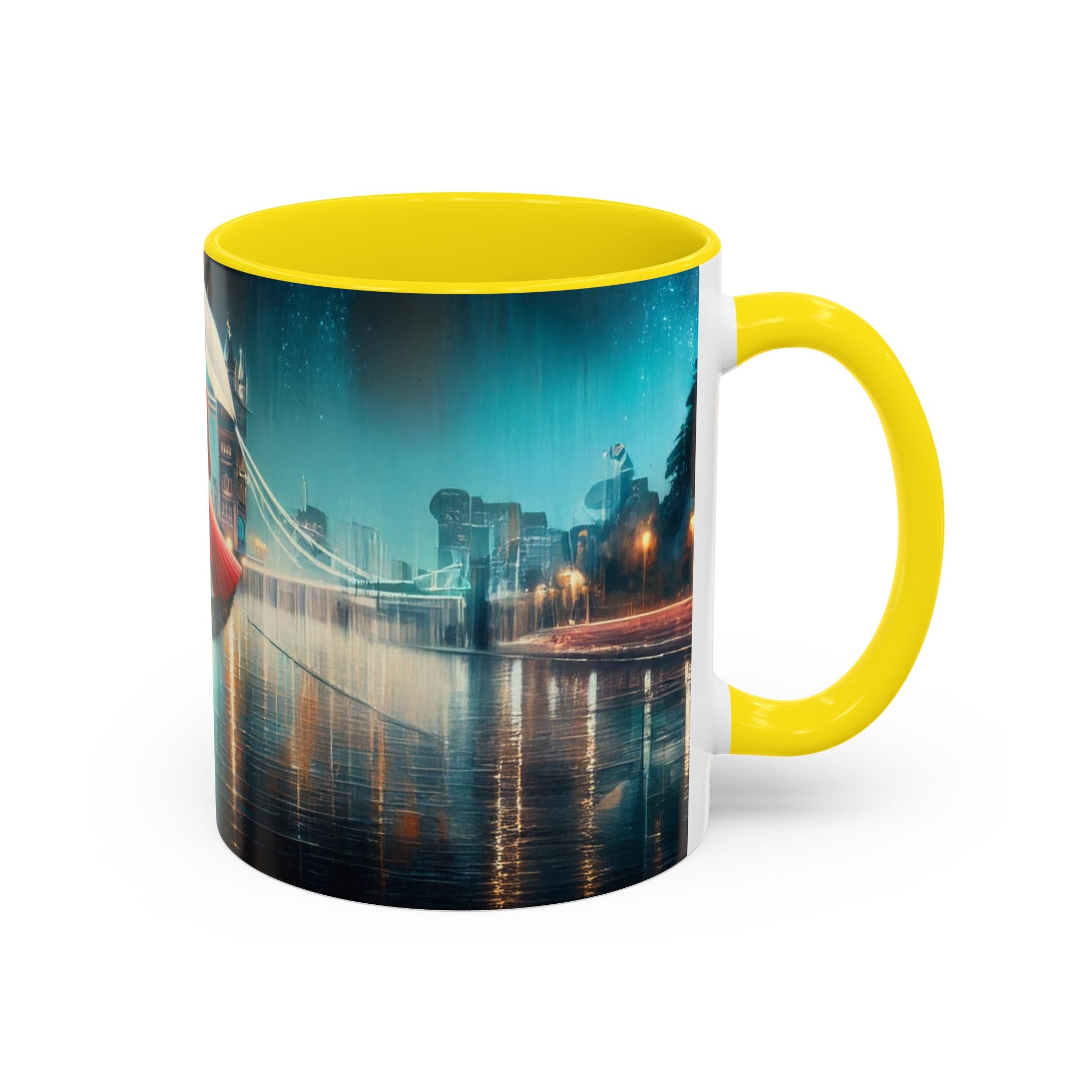 The packaging of Glamorous Cityscape Coffee Mug, perfect for gifting to friends and family.