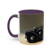 Elegant Vintage Lady Accent Coffee Mug featured in an inviting kitchen setting.