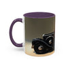 Elegant Vintage Lady Accent Coffee Mug featured in an inviting kitchen setting.