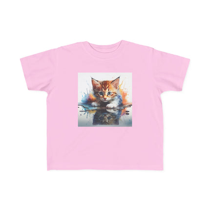 Whimsical Cat Art Toddler Tee Kids' Clothing
