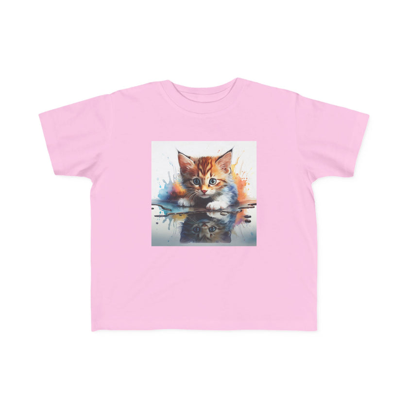Whimsical Cat Art Toddler Tee Kids' Clothing