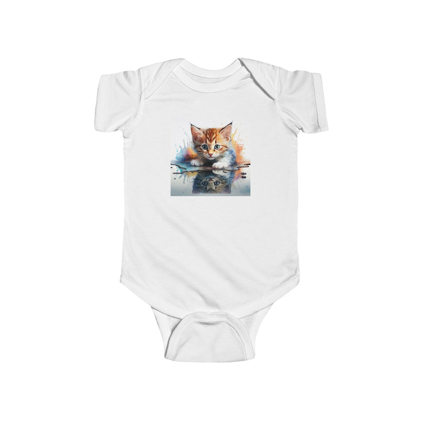 Kitten Infant Bodysuit, Baby Onesie, Newborn Outfit, Baby Shower Gift, Adorable Pet Bodysuit