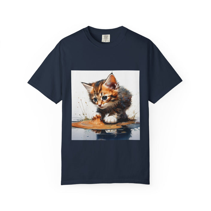 Kitten T-Shirt, Retro Fashion Tee, Stylish Casual Wear, Gift for Her, Trendy T-Shirt for Events