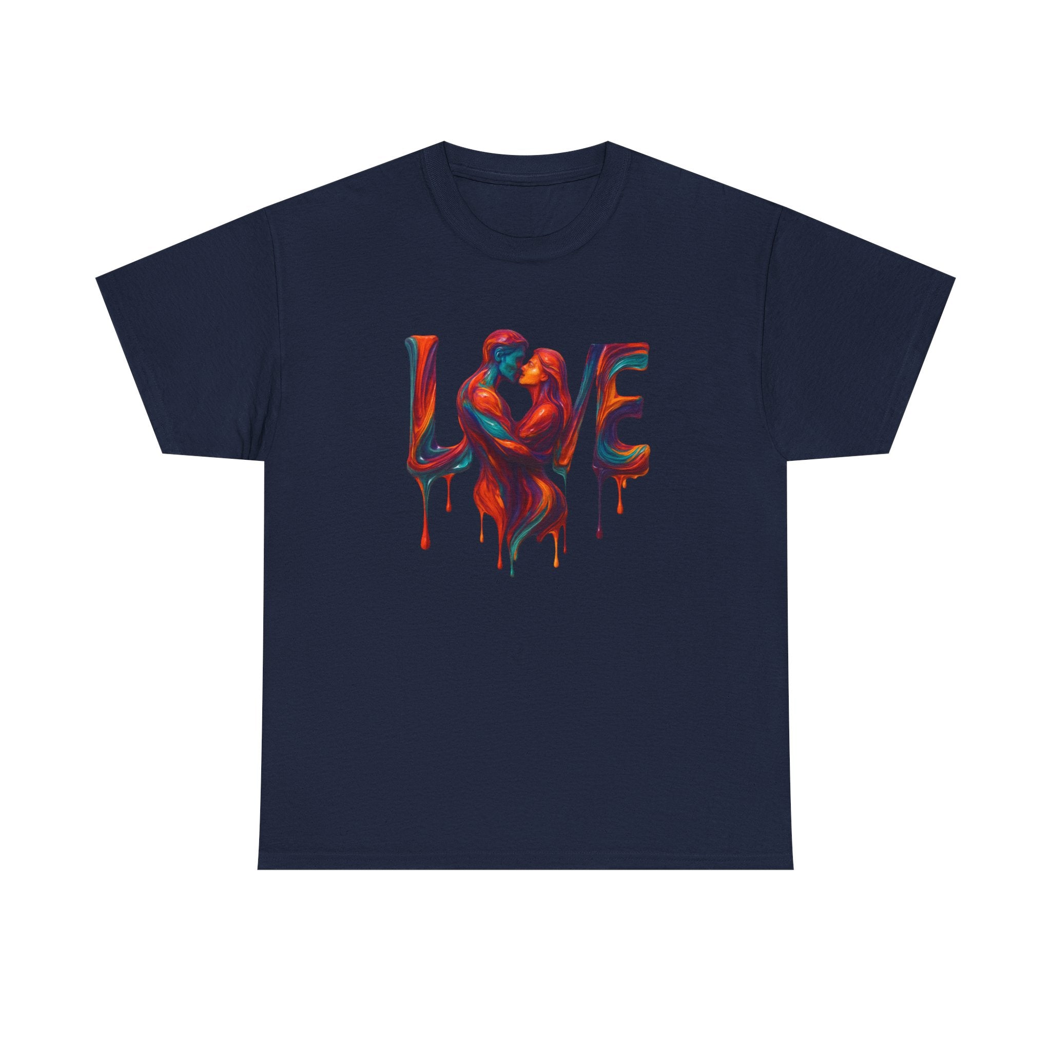 Love Unisex Heavy Cotton Tee with vibrant print, ideal for expressing love and individuality.