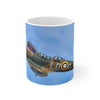 Spitfire Airplane Mug, Aviation Enthusiast Gift, Pilot Coffee Cup, Retro Flight Decor, Unique Pilot Mug