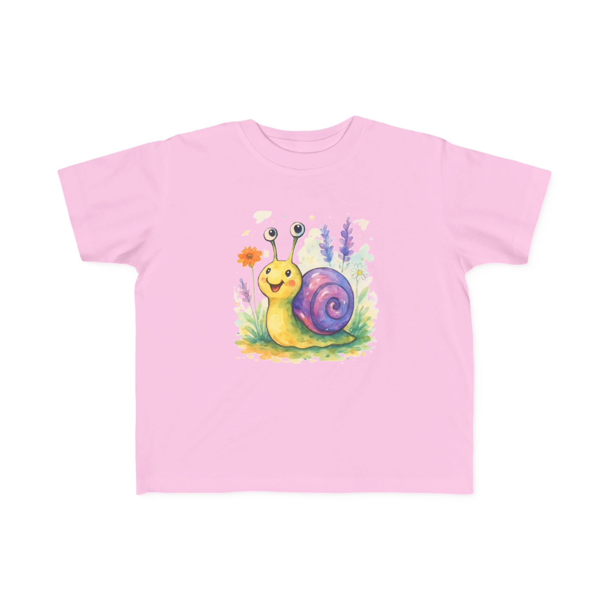 Cute Snail Toddler T-Shirt - Fun & Colorful Jersey Tee for Kids