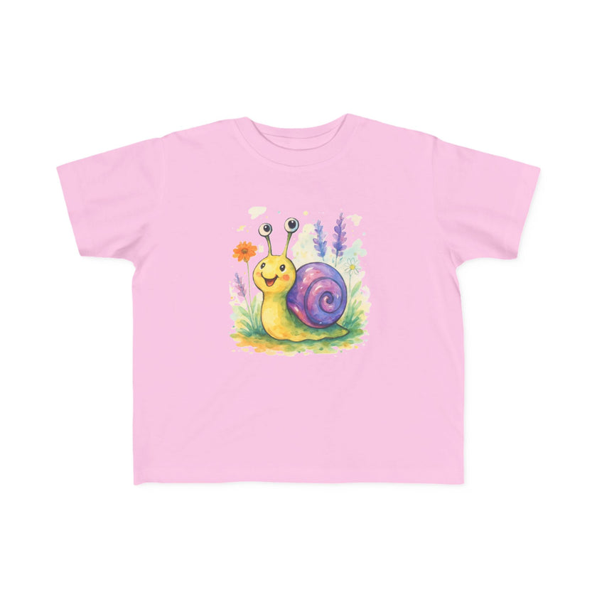 Cute Snail Toddler T-Shirt - Fun & Colorful Jersey Tee for Kids