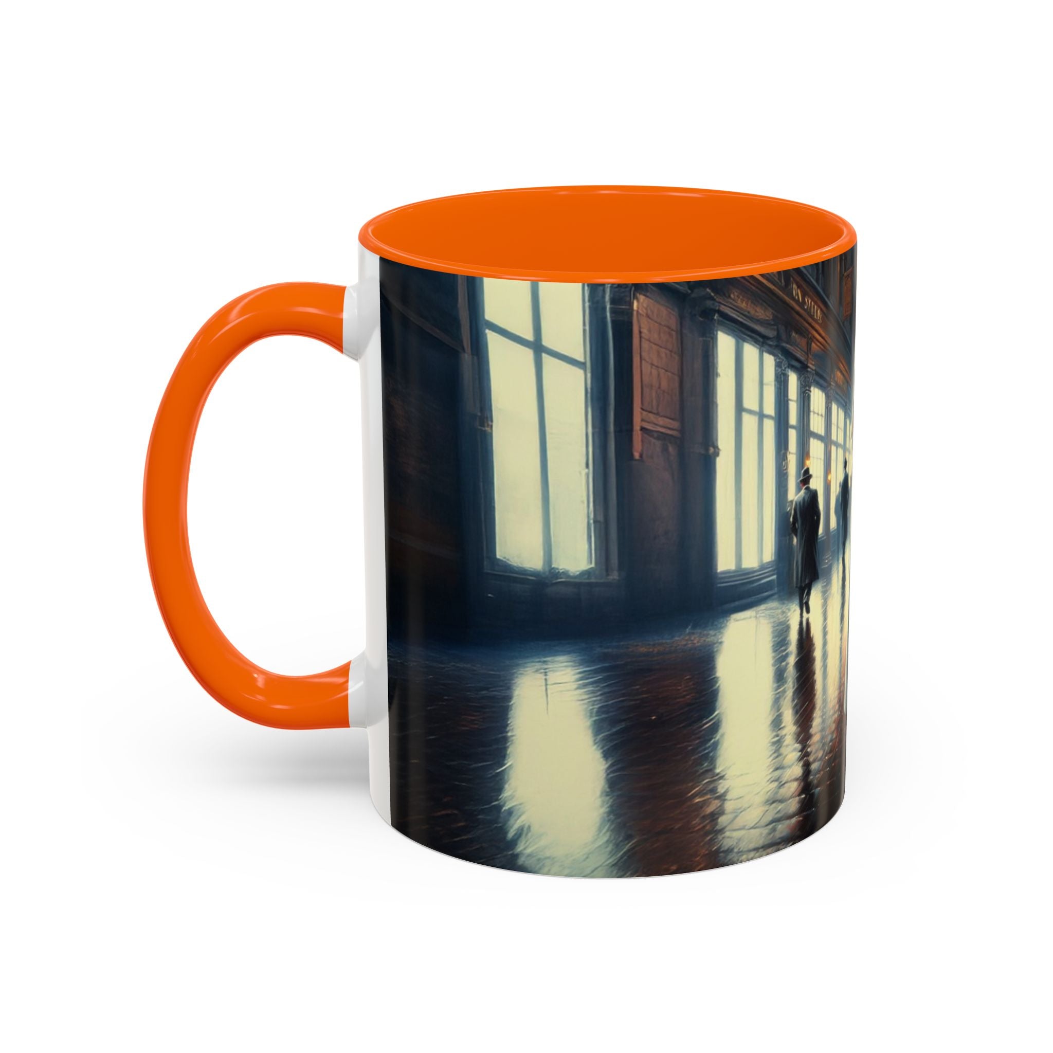 Elegant Urban Nightlife Coffee Mug with artistic patterns perfect for personal expression.