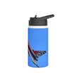 Typhoon Stainless Steel Water Bottle, Jet Design, Gift for Pilot, Travel Hydration, Airforce Lover, Outdoor Adventures