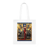 Vintage Glamour Cotton Tote Bag , Artistic Tote Bag
