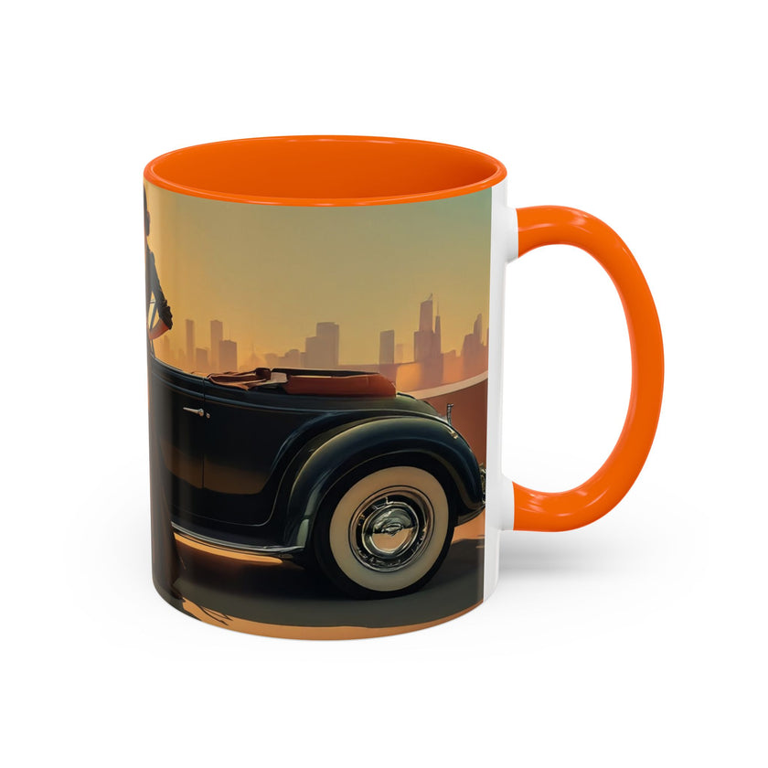 Vibrant design of the Vintage Glamour Accent Coffee Mug refreshing drink experience.