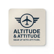 Altitude & Attitude Corkwood Coaster Set