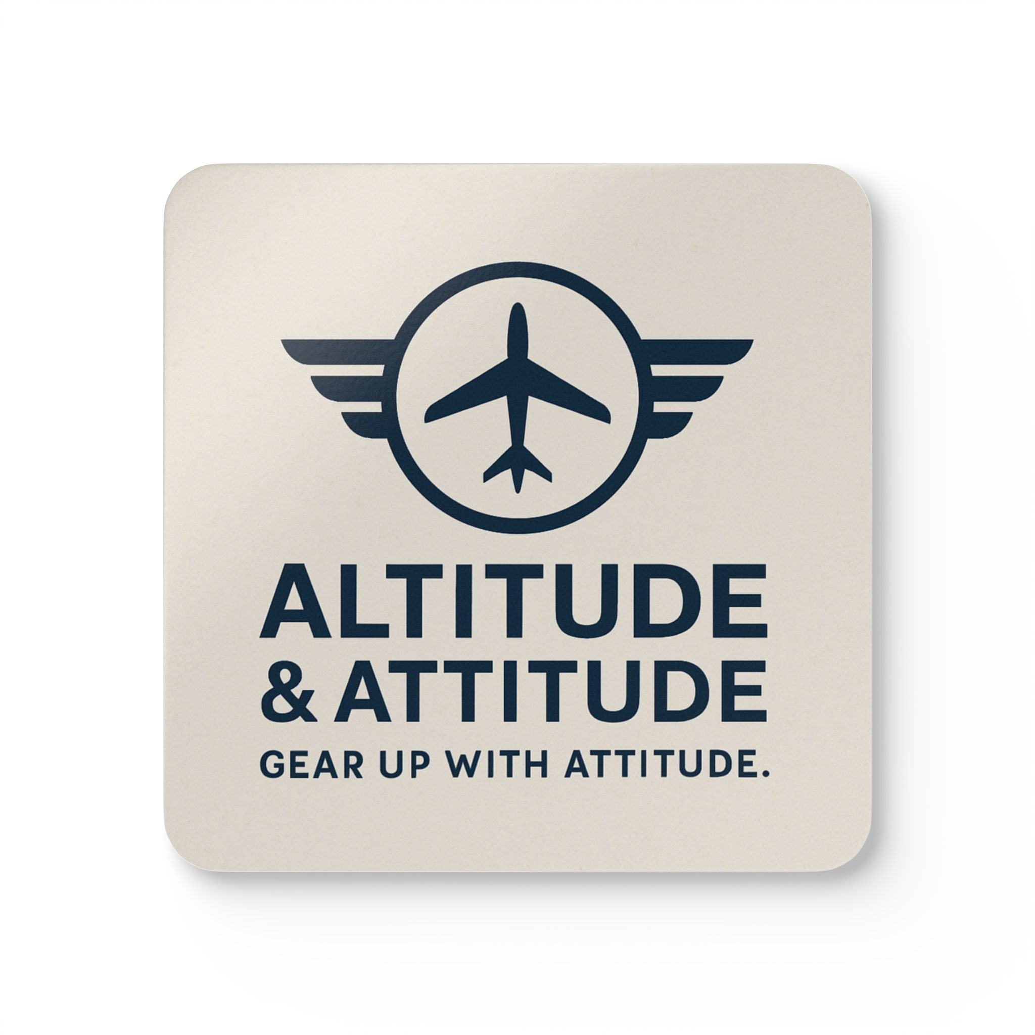 Altitude & Attitude Corkwood Coaster Set