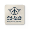 Altitude & Attitude Corkwood Coaster Set