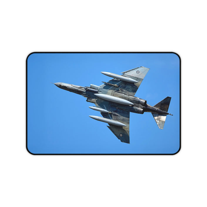 Phantom Desk Mat | Pilot Gift, Office Decor, Gaming Mat, Home Office Accessories, Aviation Theme, Mustang, Fighter, WW2, Vintage, Jet Fighter F-4, Phantom