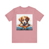 Adorable Puppy Art Tee, Cute Dog Lover's T-Shirt, Casual Gift for Animal Lovers, Gift for Him, Pet-Themed Apparel, Fun Birthday Gift