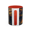 Vintage-Inspired Cityscape Accent Coffee Mug - 11oz & 15oz perfect for adding flair to home decor.