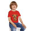Cute Dog Design Toddler T-Shirt, Perfect for Gifts, Birthdays, Playdates, Animal Lovers, Casual Wear, Kids Clothing