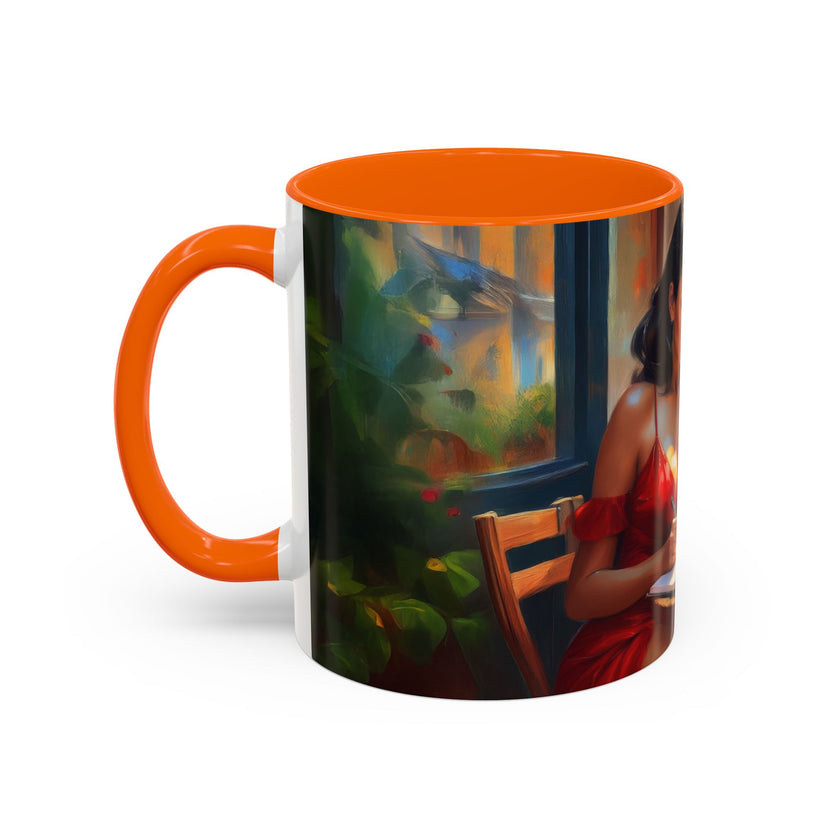 Parisian Dream Coffee Mug - 11oz resting cleanly next to a sink, showcasing dishwasher-safe feature.