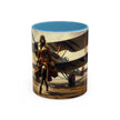 Vintage Aviator Accent Coffee Mug - 11oz, Vibrant Accent Coffee Mug
