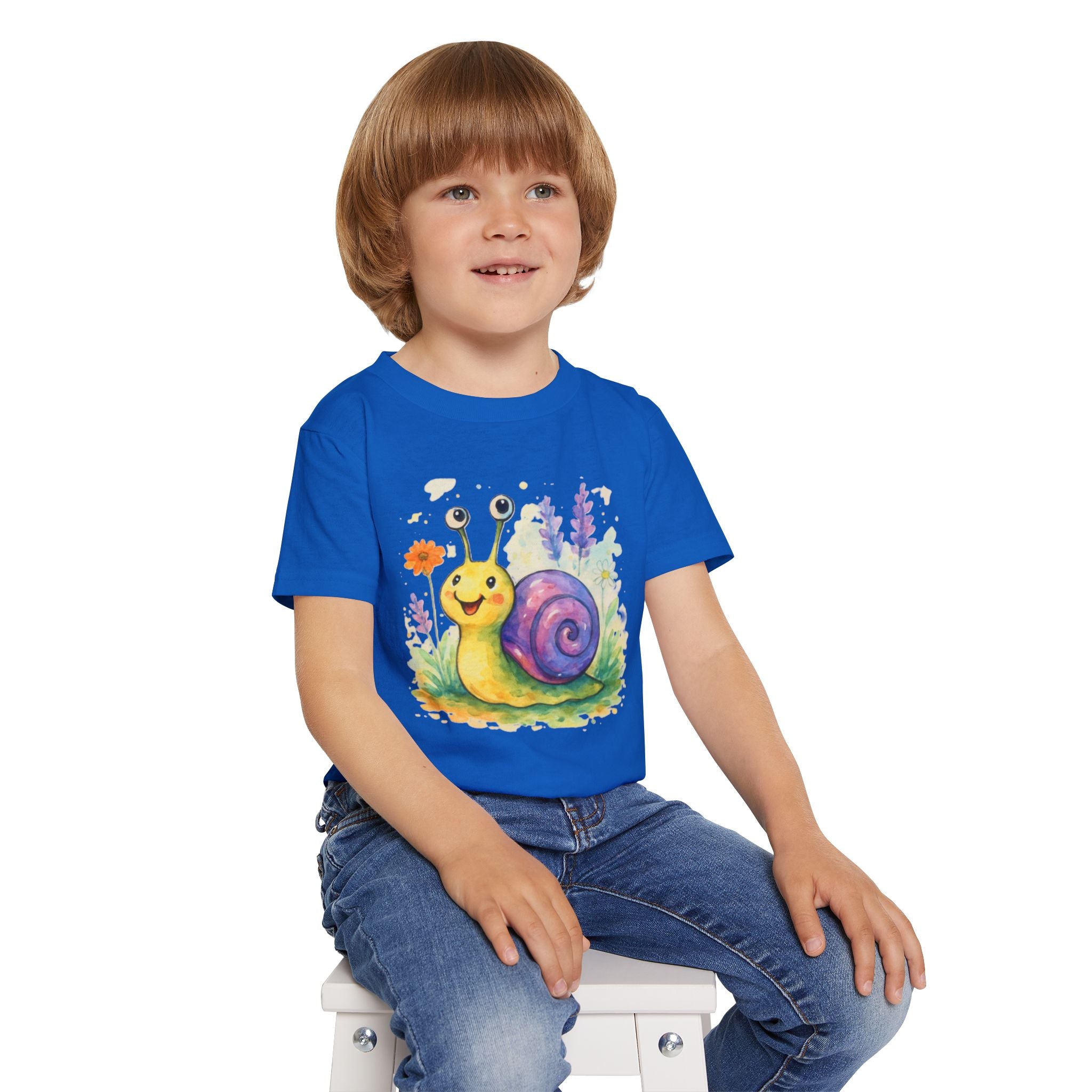 Cute Snail Toddler T-Shirt, Kids Apparel, Baby Shower Gift, Garden Party Outfit, Playful Shirt