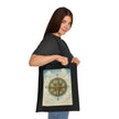 Vintage Compass Cotton Tote Bag