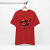 Red Lip Design Unisex Jersey Tee | Casual Wear, Trendy Shirt, Gift for Her, Summer Style, Statement Top