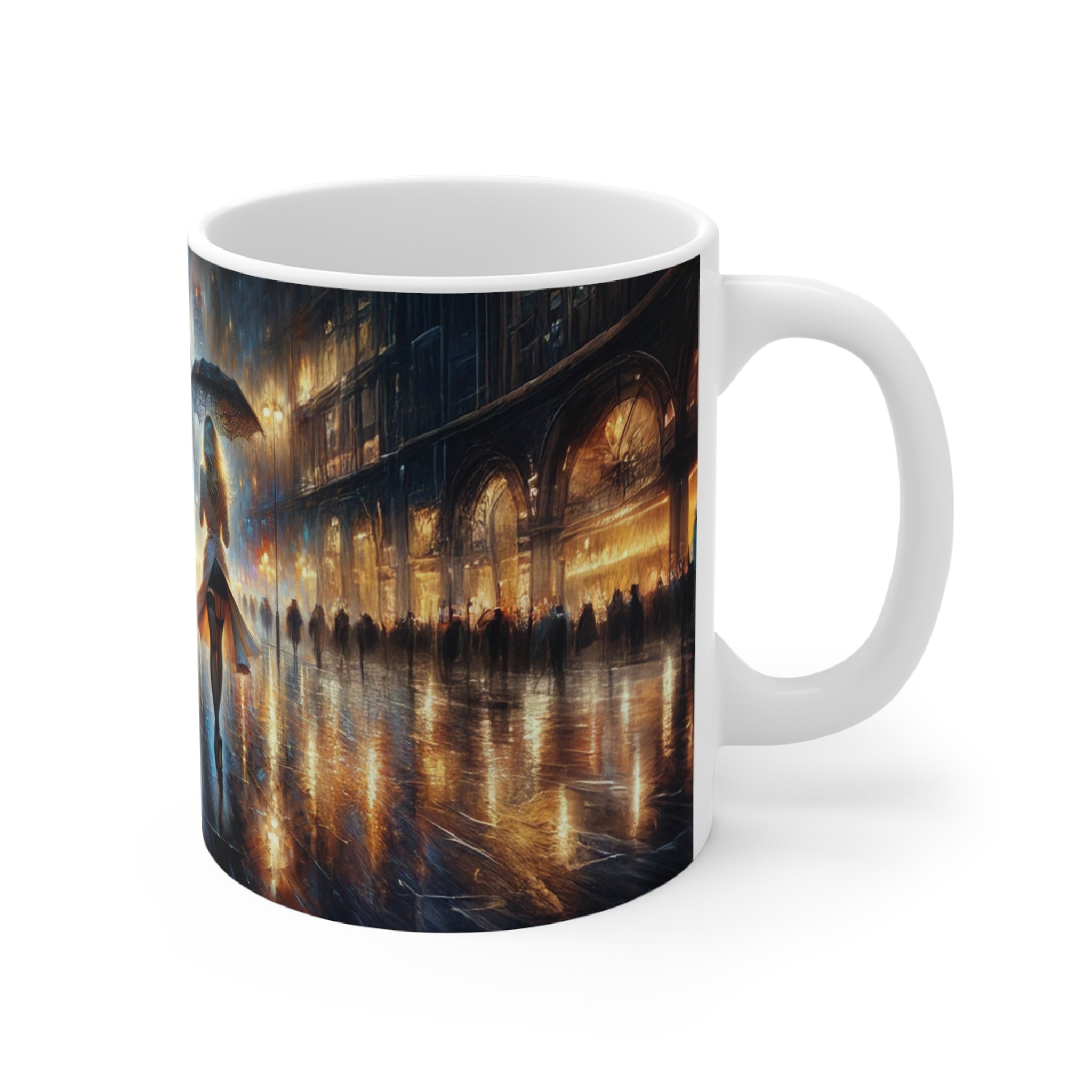 Attractive Women, Tower Bridge, Enthusiast Gift, Coffee Cup, Retro, Unique Pilot Mug, Glamour, Retro, Woman, Car, Dress, Red