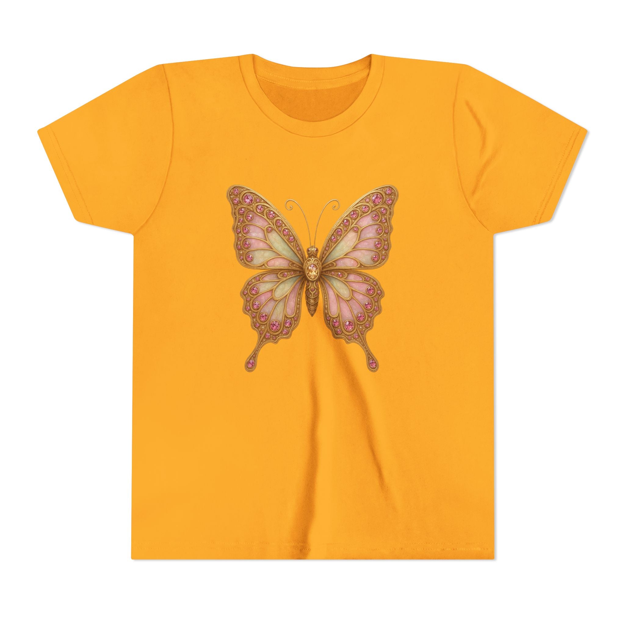 Butterfly Youth Tee, Kids T-Shirt, Summer Style, Birthday Gift, Nature Lover Shirt, Cute Graphic Tee