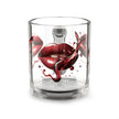 Romantic Kiss Glass Mug, 10oz | Perfect Gift for Valentine's Day, Wedding, Anniversary, Coffee Lovers, Home Decor