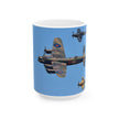 WW2 Fighter Ceramic Mug - Perfect Gift for Pilots, Aviation Lovers, Air Force Veterans, Coffee Lovers, Birthday, and Father's Day