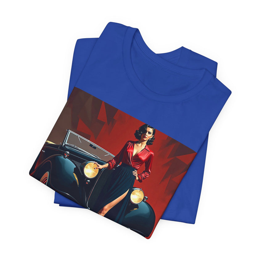 Retro Glamour Classic Tee For Him, Vintage Car Shirt, Fashion Tee for Car Lovers, Unisex Graphic Shirt, Perfect Gift for Retro Enthusiasts