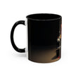 Vintage Glamour Coffee Mug - 11oz with a bold color palette, attracting coffee enthusiasts.